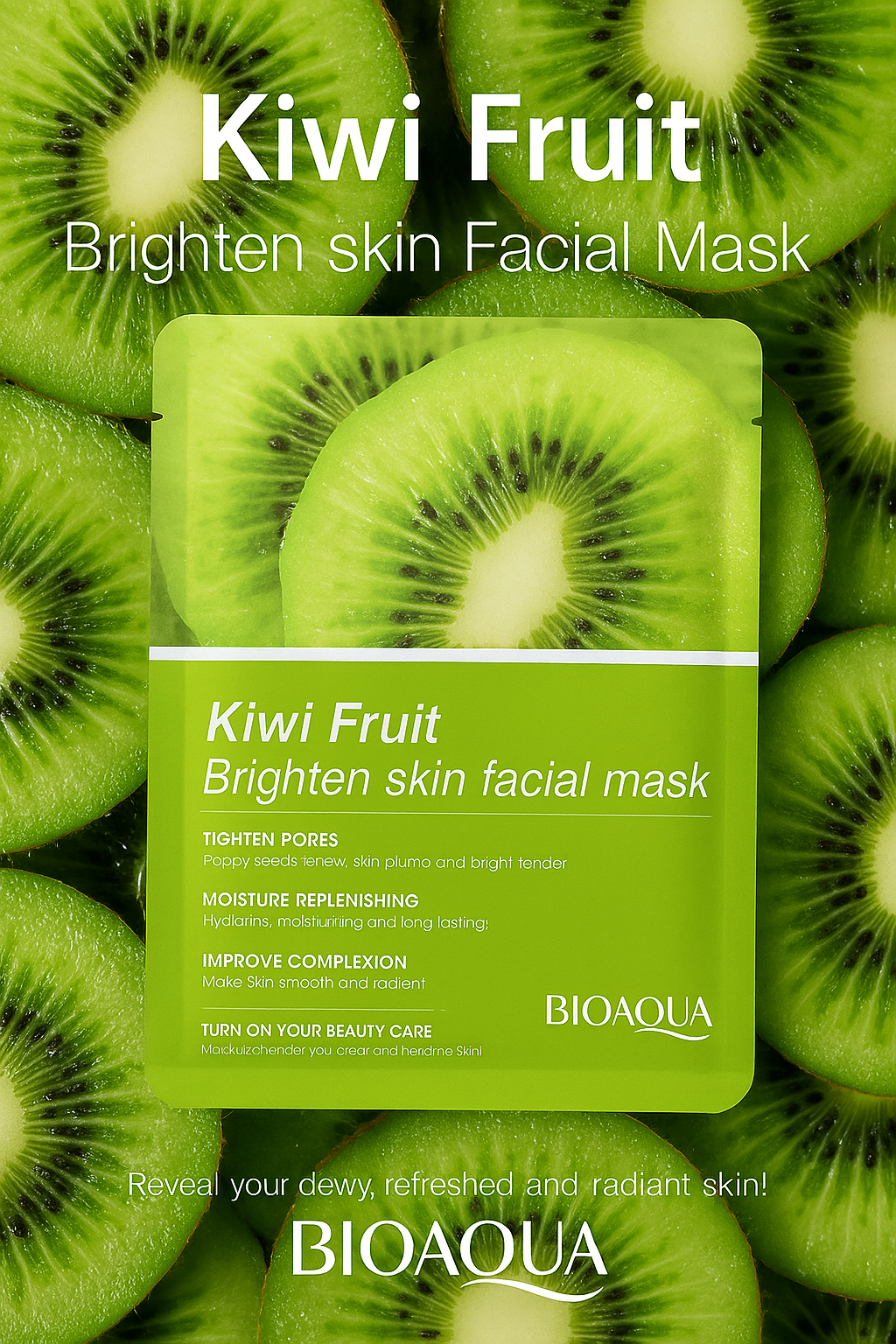 Face Masks- BIOAQUA 15 FLAVOURS (set of 4) (Random)