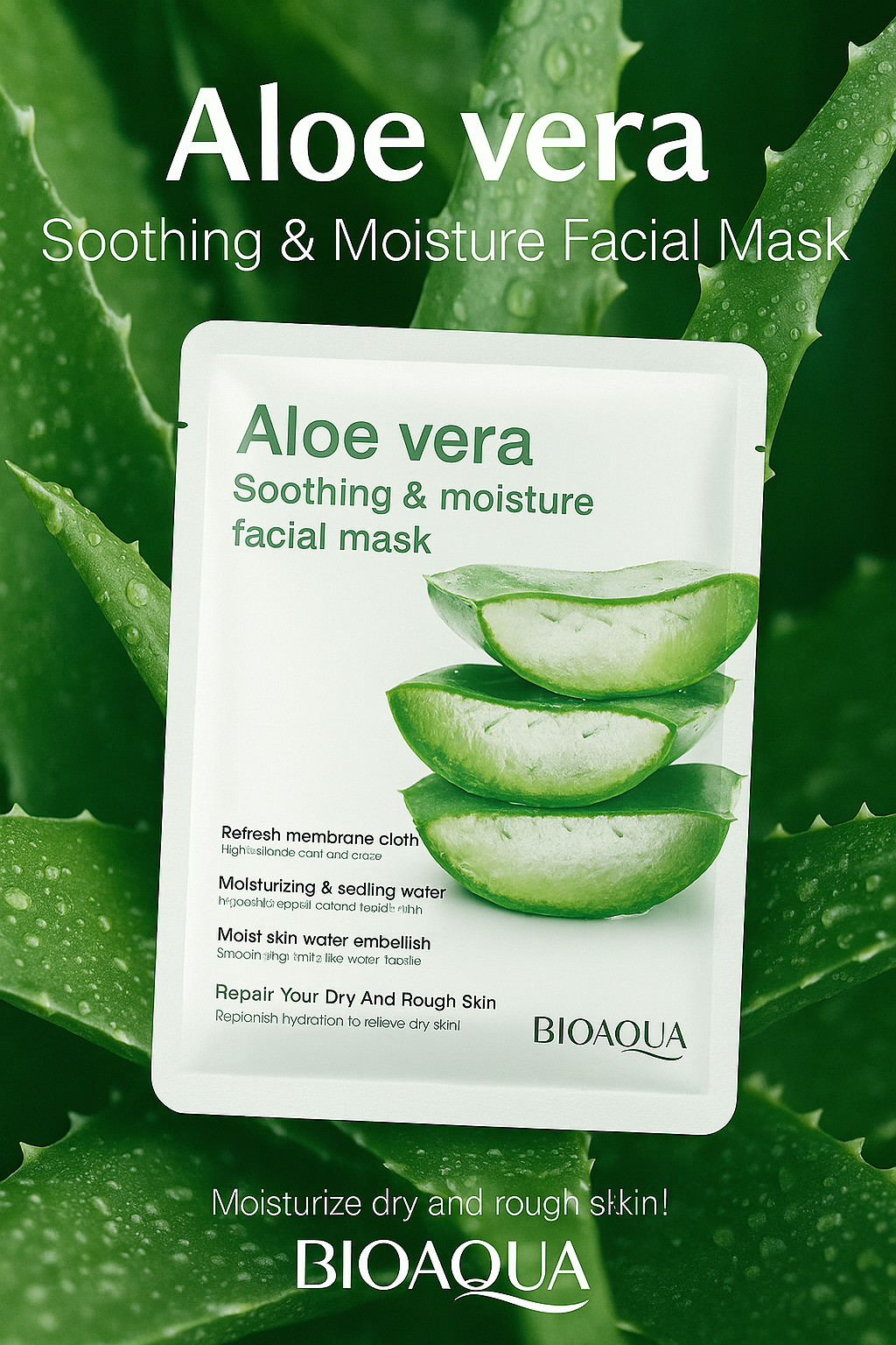Face Masks- BIOAQUA 15 FLAVOURS (set of 4) (Random)