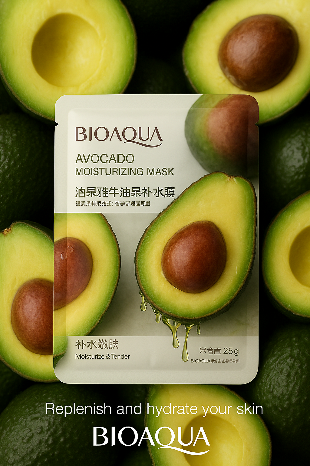 Face Masks- BIOAQUA 15 FLAVOURS (set of 4) (Random)