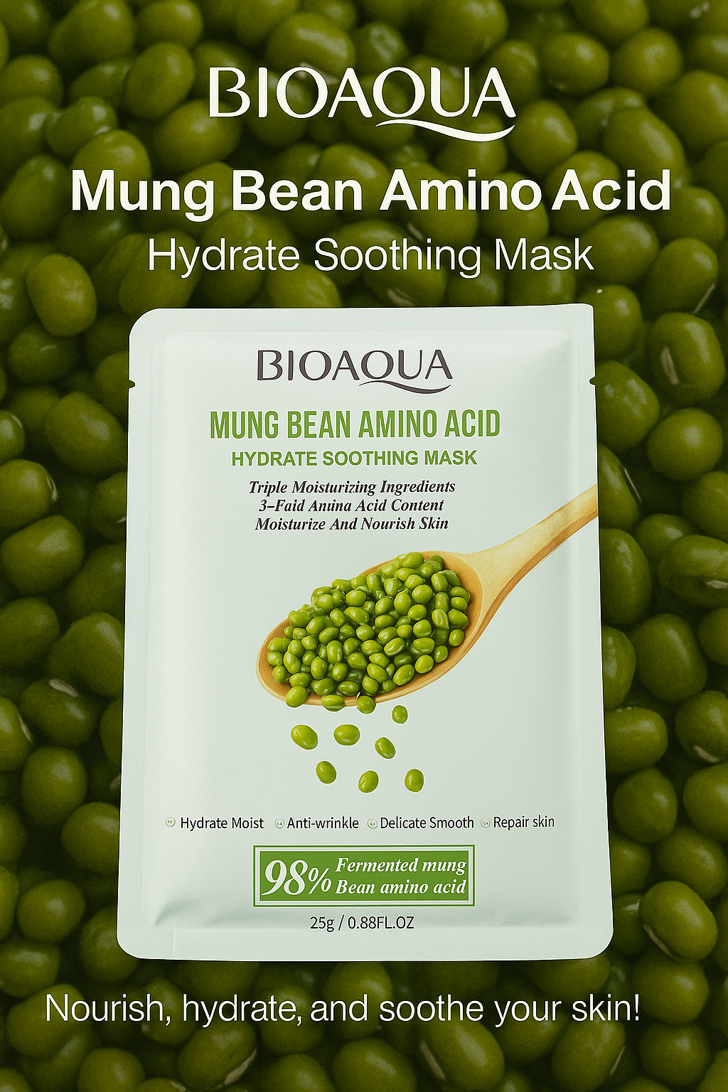 Face Masks- BIOAQUA 15 FLAVOURS (set of 4) (Random)